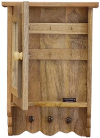 furniture-nabytek.cz - Skrinka na kľúče drevená 35x50x10 z mangového dreva
