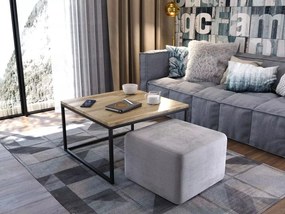 TABURET BELLA 60 x 60 MONOLITH 02 ECRU