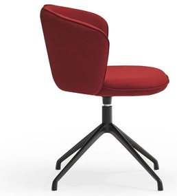 Vínovočervené čalúnené jedálenské kreslá v súprave 2 ks Add – Teulat