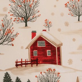 Obliečky z mikrovlákna FARM HOUSE krémové Rozmer obliečky: 2 ks 70 x 90 cm | 200 x 220 cm