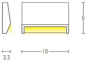 Zambelis E181 - Vonkajšie schodiskové svietidlo LED/1,5W/230V IP54 antracit