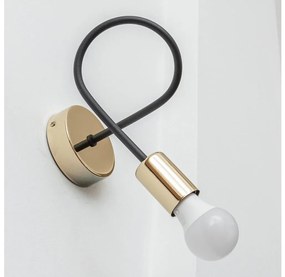 Nástenné svietidlo OXFORD 1xE27/15W/230V zlatá/čierna