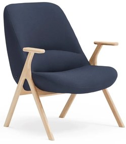 Tmavomodré kreslo Dins – Teulat