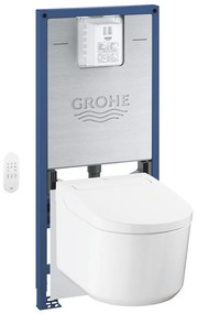 GROHE Rapid SLX 4v1 - prvok pre závesné WC, stavebná výška 113 cm, s prípojkou elektriny + závesný elektronický bidet s keramikou Sensia + súprava pre tlmenie hluku, 36509SH0
