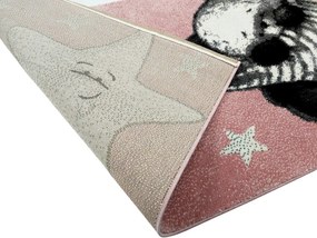 Vopi, Detský koberec Kiddo A1083 pink, 160x230, ružová, detská izba