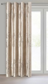 EUROFIRANY ZATEMŇOVACÍ ZÁVES NA KRÚŽKOCH IDALIA 140X250 CM LISTY