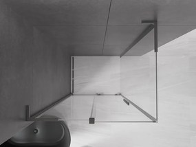 Mexen Velar L, sprchový kút s posuvnými dverami 90 x 120 cm, 8mm číre sklo, brúsený grafit, 871-090-120-03-95