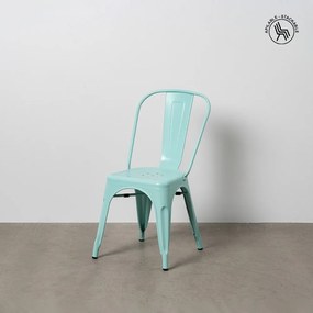 Tyrkysové kovové jedálenské stoličky v súprave 2 ks – Ixia