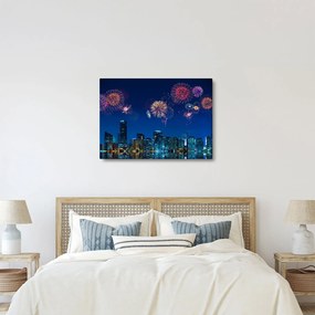 Obraz - Ohňostroj v Miami (70x50 cm)