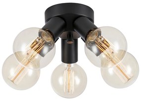 Markslöjd 108552 - Stropné svietidlo MAZZO 5xE27/40W/230V čierna