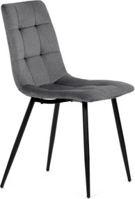 Jedálenská stolička zamatová, sivá DCL-X7015 GREY2