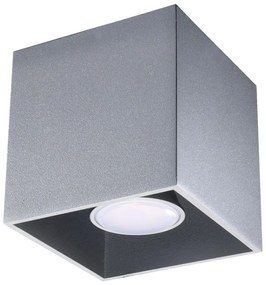 Sollux SL.0024 - Bodové svietidlo QUAD 1 1xGU10/10W/230V šedá