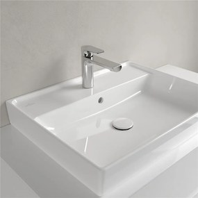 VILLEROY &amp; BOCH Collaro závesné umývadlo s otvorom, s prepadom, spodná strana brúsená, 600 x 470 mm, biela alpská, 4A336G01