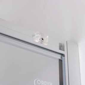BPS-koupelny Štvrťkruhový sprchový kút KZ94C 100x100 chróm/transparent - bez vaničky