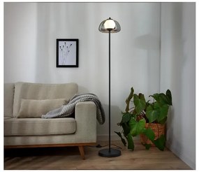 Livarno home Stojacia LED lampa (sivé sklo)  (100392940)