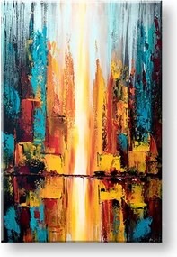 Maľovaný obraz na stenu ABSTRAKT