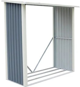 Prístrešok na drevo Rojaplast WA-A 182 x 190 x 89 cm plechový sivý