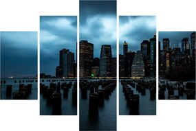 Obraz - Pohľad na mrakodrapy New Yorku (150x105 cm)