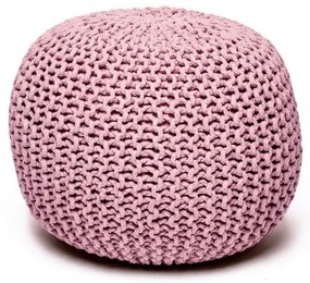 Ružový pletený taburet Jagger – Bonami Essentials
