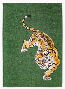 Umývateľný žakárový koberec do interiéru/exteriéru Tiger