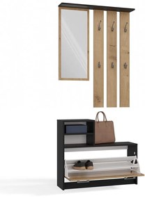 PREDSIEŇOVÁ STENA VANDA ŠEDÁ + DUB ARTISAN