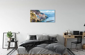 Obraz na plátne Taliansko pobrežie morské stavby 120x60 cm