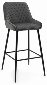 JAKS Barová stolička Vasto tmavo šedá
