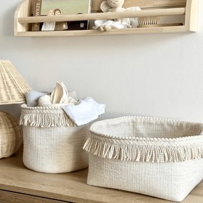 Boho košík prírodný 25 cm