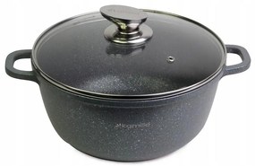 Hrniec granitový 4,5L so sklenenou pokrievkou