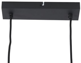 Moderné závesné svietidlo čierne so 6 svetlami - Jeana Straight