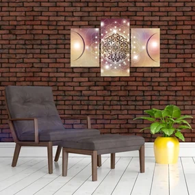 Obraz - Mandala s elementmi (90x60 cm)
