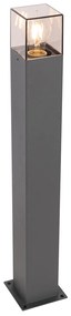 Moderná vonkajšia stojaca lampa 70 cm tmavosivá IP44 - Denmark