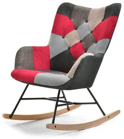 Kreslo Sibyla (patchwork + buk čierny). Vlastná spoľahlivá doprava až k Vám domov. 1110393