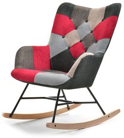 Kreslo Sibyla (patchwork + buk čierny). Vlastná spoľahlivá doprava až k Vám domov. 1110393