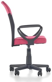 Detská otočná stolička TIMMY růžovočierna