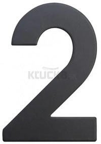RN.75L číslo "2" 75 mm čierné matné