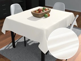 Biante Saténový štvorcový obrus polyesterový Satén LUX-L052 Smotanovo biely 70x70 cm