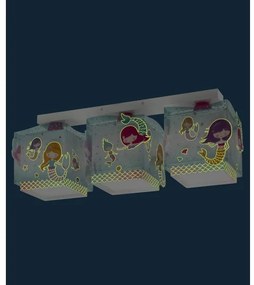 Dalber 63443 - Detské stropné svietidlo MERMAIDS 3xE27/60W/230V