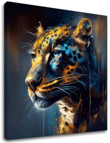 Dekoratívna maľba na plátne - PREMIUM ART - Jaguar's Grace in the Wild