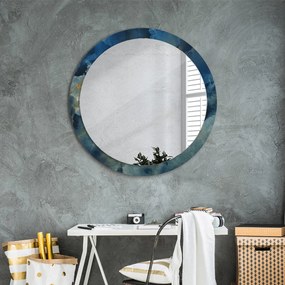 Okrúhle ozdobné zrkadlo Mramorový onyx fi 90 cm