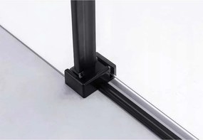 BPS-koupelny Obdĺžnikový sprchovací kút HYD-OK15A 100x80 čierna/transparent - bez vaničky