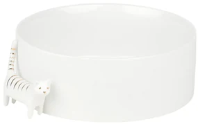 Biela porcelánová miska CAT