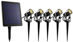 Retlux - SADA 5x LED Vonkajšia lampa so solárnym panelom LED/4000 mAh IP44 FT1076