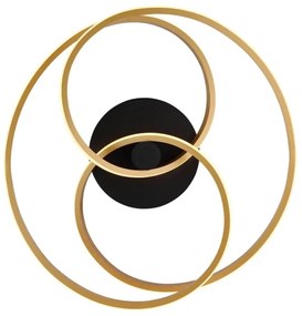 Globo 67183-40G - LED Prisadený luster GLYXAR LED/40W/230V zlatá/čierna