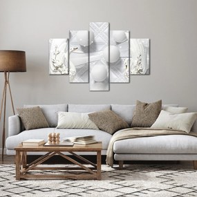 Obraz - Zlatá labuť na vode (150x105 cm)
