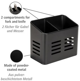 Kovové stojany na príbory a obrúsky v súprave 2 ks Black Outdoor Kitchen Baco – Wenko