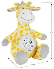 Plyšový zaspávačik žirafa s projektorom Milly Mally