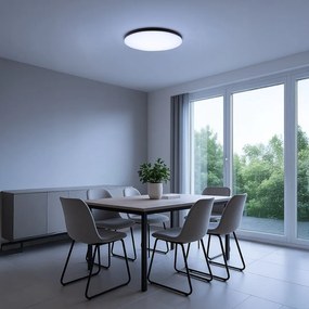 Stropné LED svietidlo Siena, 1x LED 80w, 3000-6000k, 3CCT, b, s ovládačom