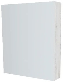 Mereo, Mereo Kúpeľňová zrkadlová skrinka 60 cm, galerka, 1x dvierka ľavá, Multidecor, White Loft Pine, MER-CN798G61WLP1