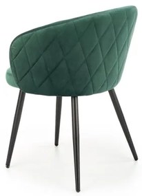 Jedálenská stolička CALMURE tmavozelená